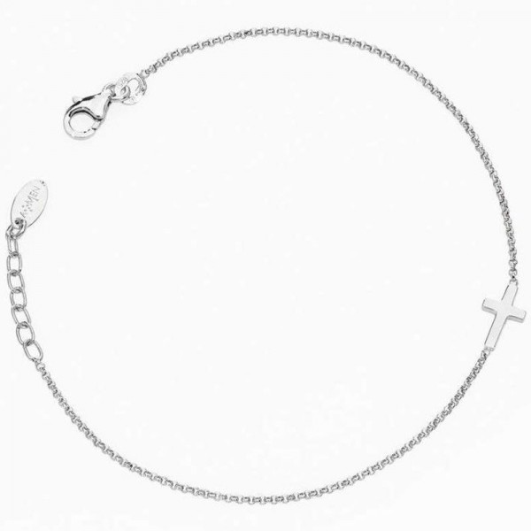 Image of the Amen Silver Cross Bracelet BRCB
