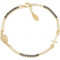 Изображение Браслет Розарий Amen из серебра с цирконами BRCRMIGNZ3