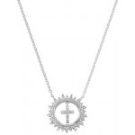 Bild der Amen Kreuzkette mit Sonne für Damen CLGHCRBBZ