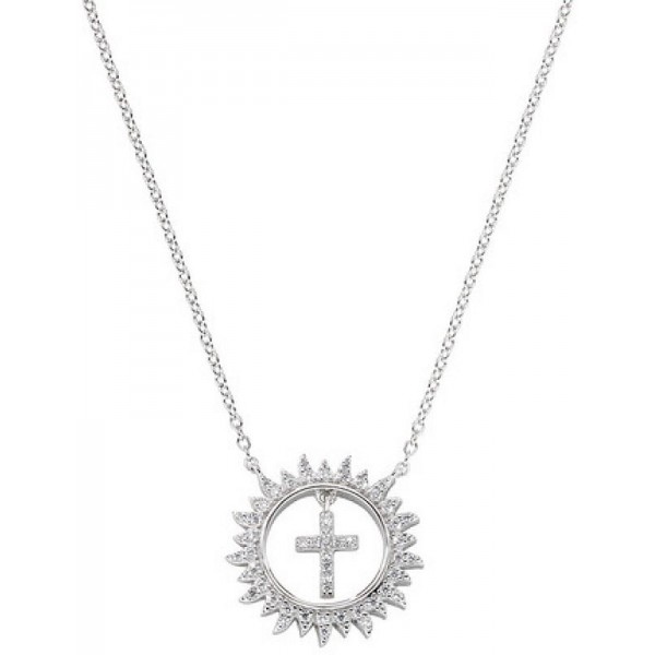 Bild der Amen Kreuzkette mit Sonne für Damen CLGHCRBBZ