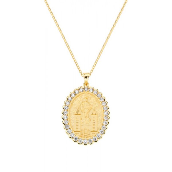 Bild der Amen Medjugorje Medaille Halskette für Damen CLMDGBZ
