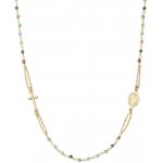 Imagen del Collar Rosario Amen en plata con cristales mujer CRO25GMUV3