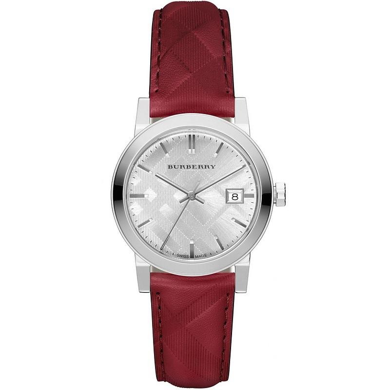 red burberry watch