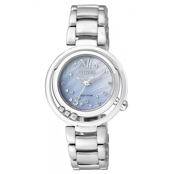 Buy Citizen Ladies Watch Eco-Drive EM0321-56D Diamonds Mother of Pearl