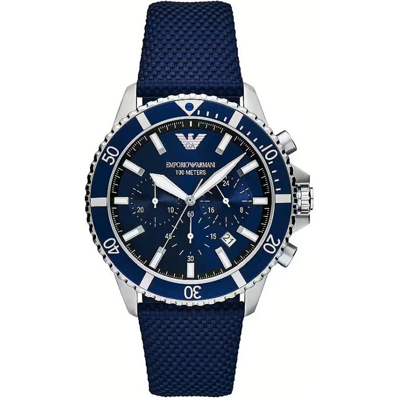 Navy armani watch hotsell