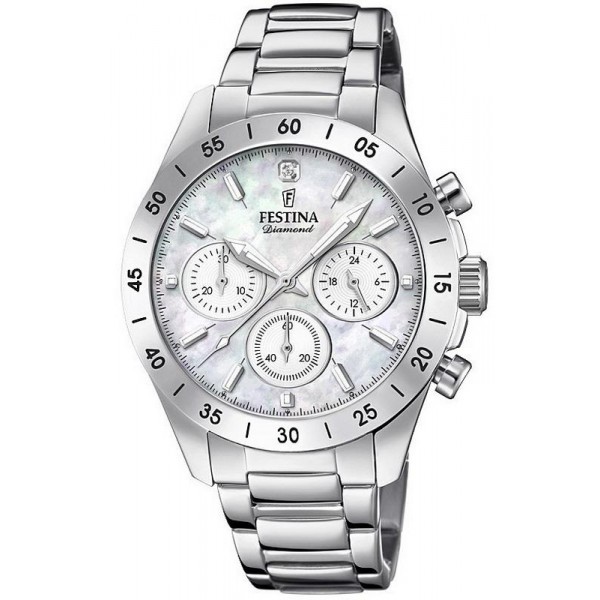 Купить Festina Женские Часы Boyfriend F20397/1 Кварцевый Хронограф