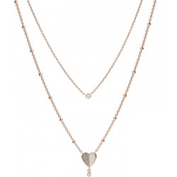 Acheter Collier Femme Fossil Vintage Glitz JF03648791 Cœur