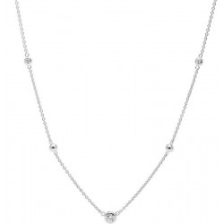 Buy Women's Fossil Necklace Sterling Silver JFS00453040
