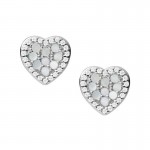 Fossil Damenohrringe Sterling Silver JFS00568040 Herz Perlmutt kaufen