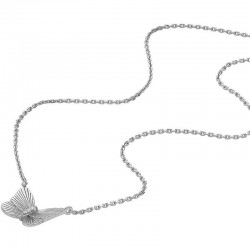 Image du Collier Fossil Sterling Silver femme JFS00619040 Papillon