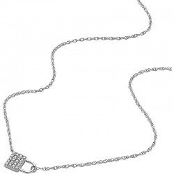 Image du Collier Fossil Sterling Silver femme JFS00624040 Cadenas