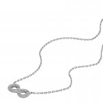 Bild der Fossil Damenhalskette Sterling Silver JFS00632040 Unendlichkeit