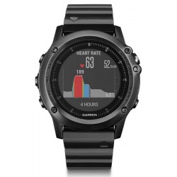 Men's Garmin Watch Fēnix 3 HR Sapphire 010-01338-7E GPS Multisport Smartwatch