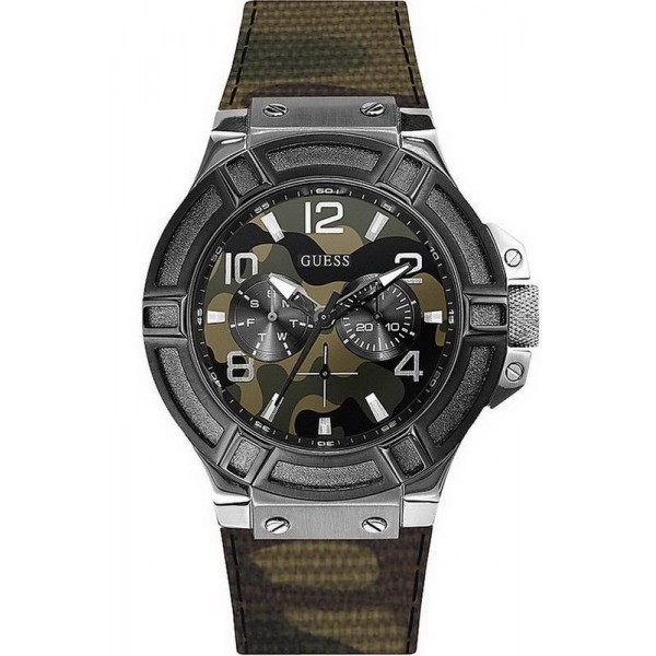Купить Guess Мужские Часы Rigor W0407G1 Камуфляж Многофункциональный
