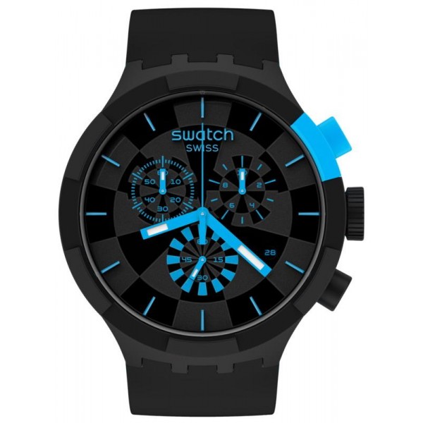 Buy Swatch Watch Big Bold Chrono Checkpoint Blue SB02B401