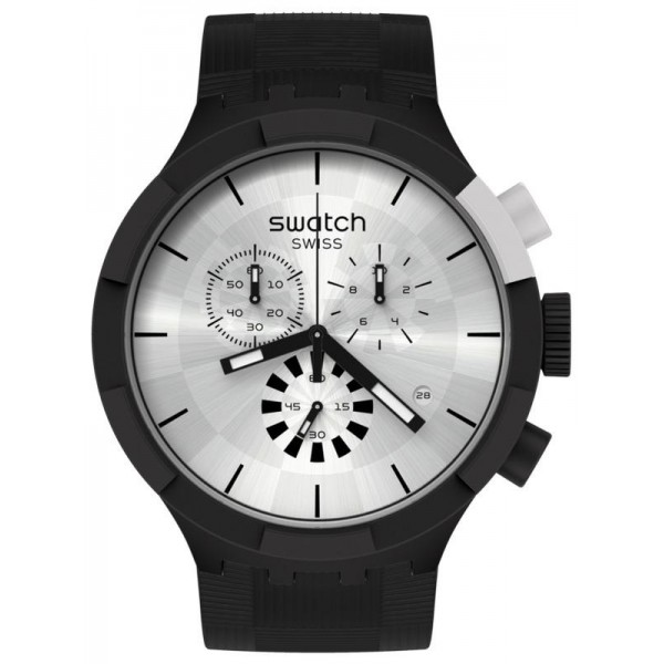 Acheter Montre Swatch Big Bold Chrono Chequered Silver SB02B404