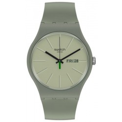 Unisex Swatch Watch New Gent We In The Khaki Now SO29M700