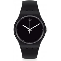 Montre Unisex Swatch New Gent Think Time Black SO32B106