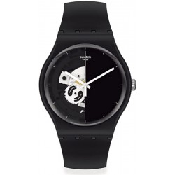 Montre Unisex Swatch New Gent Live Time Black SO32B107