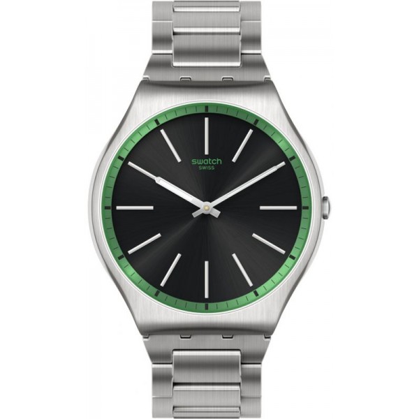 Buy Mens Swatch Watch Skin Irony Green Graphite SS07S128G