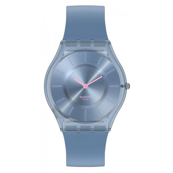 Womens Swatch Watch Skin Classic Denim Blue SS08N100 Buy Womens Swatch Watch Skin Classic Denim Blue SS08N100
