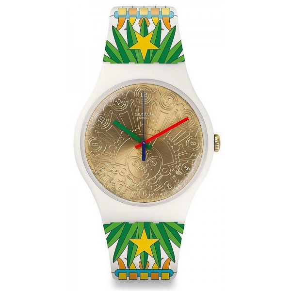 Swatch Mika Unisexuhr New Gent Mumu-Cucurrucucu SUOZ210 kaufen