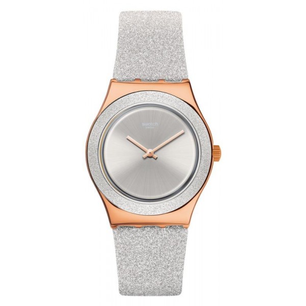 Womens Swatch Watch Irony Medium Grey Sparkle YLG145 Buy Womens Swatch Watch Irony Medium Grey Sparkle YLG145