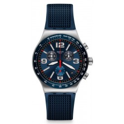 Acheter Montre Homme Swatch Irony Chrono Blue Grid YVS454 Chronographe