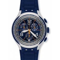 Swatch Herrenuhr Irony Xlite Blue Face YYS4015 Chronograph