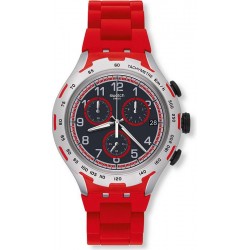 Swatch Herrenuhr Irony Xlite Red Attack YYS4018AG Chronograph